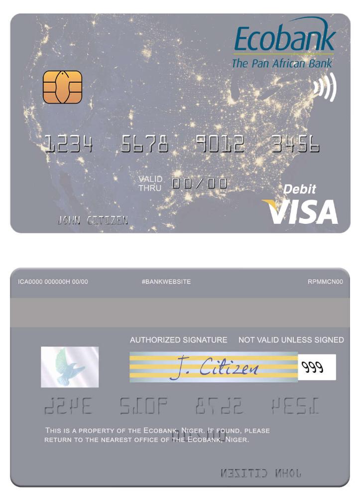 Niger Ecobank visa debit card